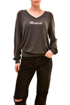 WILDFOX Womens Sweater Monday Baggy Grey Size S  - £30.65 GBP