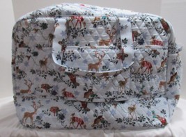 Vera Bradley Women&#39;s Grand Traveler Duffel Bag Merry Mischief Snow Day Animals - £117.12 GBP