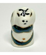 Vintage Chinese Hand Painted Zodiac Animal Shaped Thimble Porcelain &quot;Pig... - £10.38 GBP