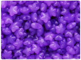 BeadTin Dark Purple Translucent 10mm Star Plastic Craft Beads (125pcs) - $2.39