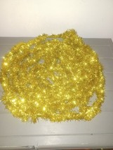 18 FT Gold Bright Light Vintage Tinsel Christmas Tree Garland 2&quot; W - $10.00