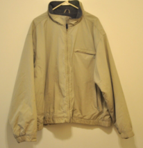 VTG Eddie Bauer Outdoor Outfitters Bomber Jacket Tan Full Zip Lined Men&#39;s Sz.XXL - £27.53 GBP