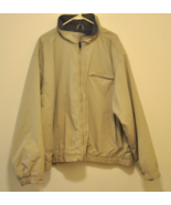 VTG Eddie Bauer Outdoor Outfitters Bomber Jacket Tan Full Zip Lined Men&#39;... - £26.50 GBP