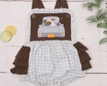 NEW Boutique Duck Hunting Retriever Dog Baby Girl Ruffle Romper Jumpsuit - $13.59