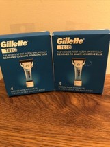 2 Gillette Treo Razor and Shave Gel 0.37 FL OZ Travel Disposables Caregi... - £10.37 GBP