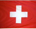 Switzerland - 5'X8' Nylon Flag - Nylon, Without Fringe, Grommets - $126.00