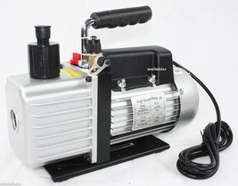 3.5CFM 2 STAGES 110v Rotary Vane Deep Vacuum Pump HVAC Tool AC R410a R134 R22 - £178.79 GBP