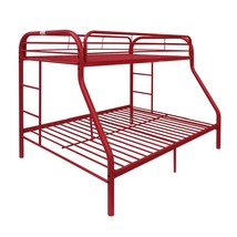 Tritan Red Twin over Full Bunk Bed for Kid Room - £457.78 GBP