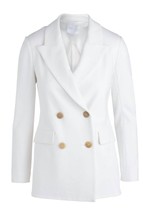 Rosetta Getty double breasted peak lapel jacket in White - size XS - £621.84 GBP