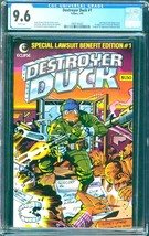 Destroyer Duck #1 (1982) CGC 9.6 -- White pages; 1st Groo the Wanderer &amp; D. Duck - £260.53 GBP