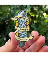 NOT ENOUGH SAGE TO PURIFY YOUR BULLSH*T ♡ Funny Jumbo Enamel Pin ✩ Bohemian! - $10.89