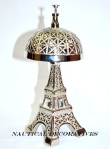 Vintage Hotel Counter Eiffel Tower Desk Bell Antique Style Good Quality Sound - £26.47 GBP
