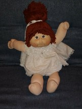Vintage Cabbage Patch Kid Doll 1978 1982 Baby Girl With Brown Hair With Outfit - £25.54 GBP