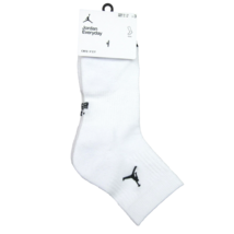 Jordan Everyday Dri-Fit White Ankle Socks (3 Pairs) Mens L 8-12 NEW DX96... - $24.95