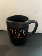 RAE DUNN Halloween mug &quot;TRICK/TREAT&quot; dbl sided orange LL black mug  - $11.29