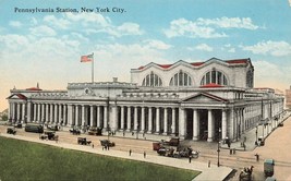 Pennsylvania Station-RR Railroad Depot New York City Vintage DB Postcard A17 - £4.41 GBP