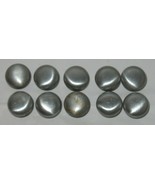 10 Vintage Brushed Chrome Distressed Dresser Drawer Pulls Knobs Hardware - €16,52 EUR