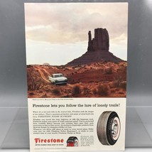 Vintage Magazine Ad Print Design Advertising Firestone Tires - $12.86