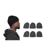 6 pack Cuff Beanie Knit Hat Cap Skull Ski Unisex Plain Winter Warm Hats ... - $22.90 CAD