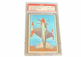 Power for Peace 1954 Military trading card PSA 8 vtg #79 Soar Navy Fighter plane - £136.28 GBP