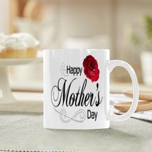Ceramic Mug – 11 oz White Coffee Mug – Mother&#39;s Day Gift - HMD Rose - £10.82 GBP