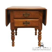 ETHAN ALLEN Heirloom Nutmeg Maple Colonial Early American 37&quot; Accent Drop Lea... - £469.09 GBP