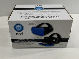 New ONN Virtual Reality Smartphone Headset Phone Screens 6” BLUE Apple/Android - £7.28 GBP