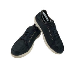 Olukai Li Maka Kids Boys Shoes Navy Blue Black 2 M Elastic Laces Comfort... - £20.83 GBP