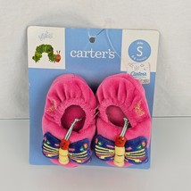Baby Girl Clothes Carter's 0-3-6 Pink The Hungry Caterpillar Butterfly Slippers - £23.67 GBP