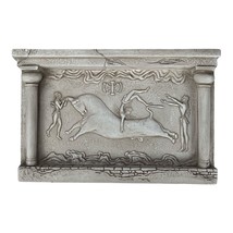 Bull Leaping Minoan Fresco Bas Relief Wall Tablet - £43.23 GBP