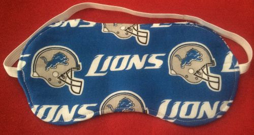 New  Detroit Lions SLEEP MASK Eye Sleepwear Bedroom Nfl Football Clothes - $13.99