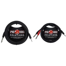 Pig Hog PX-35T4M 3.5mm TRS to 1/4&quot; Mono Instrument Cable, 10 Feet - £12.44 GBP