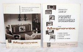 2 Vintage Magnavox TV Sales Brochure Catalogs ~ 1963 1964 w/ Prices - £79.92 GBP