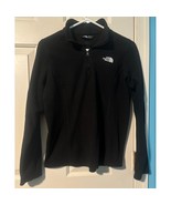 The North Face Black Quarter-Zip Fleece Pullover Classic Outdoor Sweater... - $27.12 CAD