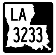 Louisiana State Highway 3233 Sticker Decal R6566 Highway Route Sign - $1.45+