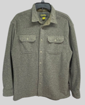 Cabelas Men’s Button Down Shirt &quot;Tweed&quot; Look Soft Flannel Size Large - $24.29