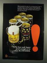 1971 Budweiser Malt Liquor Ad - $18.49
