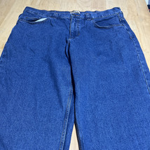Blue Mountain Men&#39;s 40x30 Dark Wash Denim Carpenter Jeans - $18.60