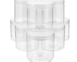 8 Pack Clear 12 Oz Plastic Jars With Lids, Jars For Slime For Kids Diy C... - $33.99