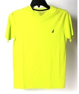 1 Count Nautica Boy&#39;s T-Shirt Medium 10/12 313 Lime Punch 100% Cotton - £17.67 GBP