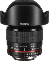 Rokinon 14Mm F/2.8 If Ed Super Lens With Automatic Chip For Nikon F - £225.67 GBP