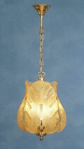 70er Années Lampe de Corridor Plafonnier Suspendue Couleur Miel Lanterne... - $214.87