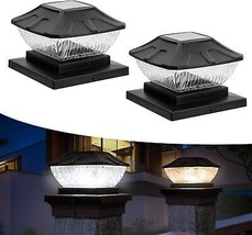 Solar Post Cap Lights Ultra Bright 10 LEDs Dual Color Modes 25 Lumens So... - £29.55 GBP