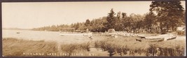 Highland Lake Inn, NY RPPC 1920s Sand Beach - Panorama Photo Postcard #33 - £39.76 GBP