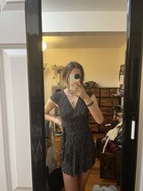 Forever-21 Women&#39;s Navy and White Dress - $144.05 MXN