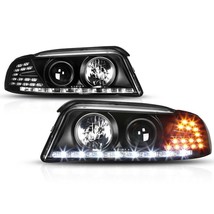 Ford F650 F750 2000-2015 Black Led Headlights Bezel Head Lights Turn Signal 4PC - $346.49