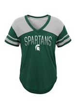 NCAA Michigan State Spartans Short Sleeve Traditional V Neck Tee Juniors Size L - £9.78 GBP