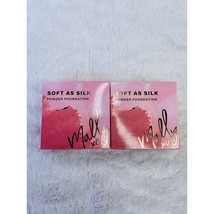 Mally Soft As Silk Powder Foundation Fair 0.28 Oz 2 Pk Beauty Make Up - £21.97 GBP