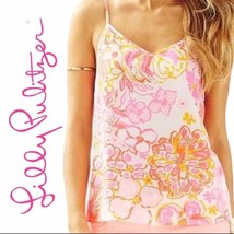 Lilly Pulitzer Zoe Happiness Is Silk Tank XS - $60.78