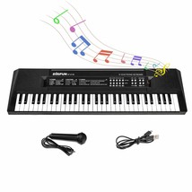 Kids Music Piano Keyboard, 61 Keys Piano Keyboard Toys With Microphone P... - £57.94 GBP